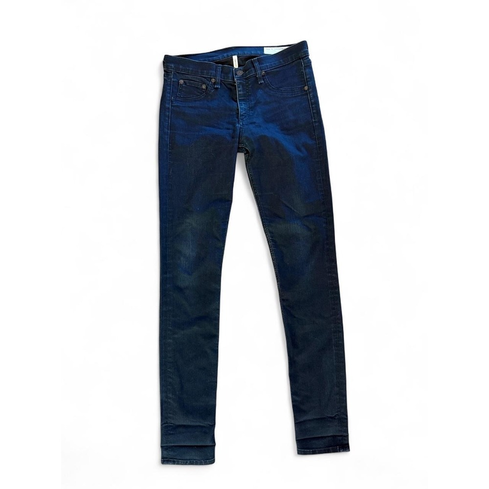 Rag & Bone JEAN Legging Skinny Jeans Midnight Dark Indigo Blue Size 28